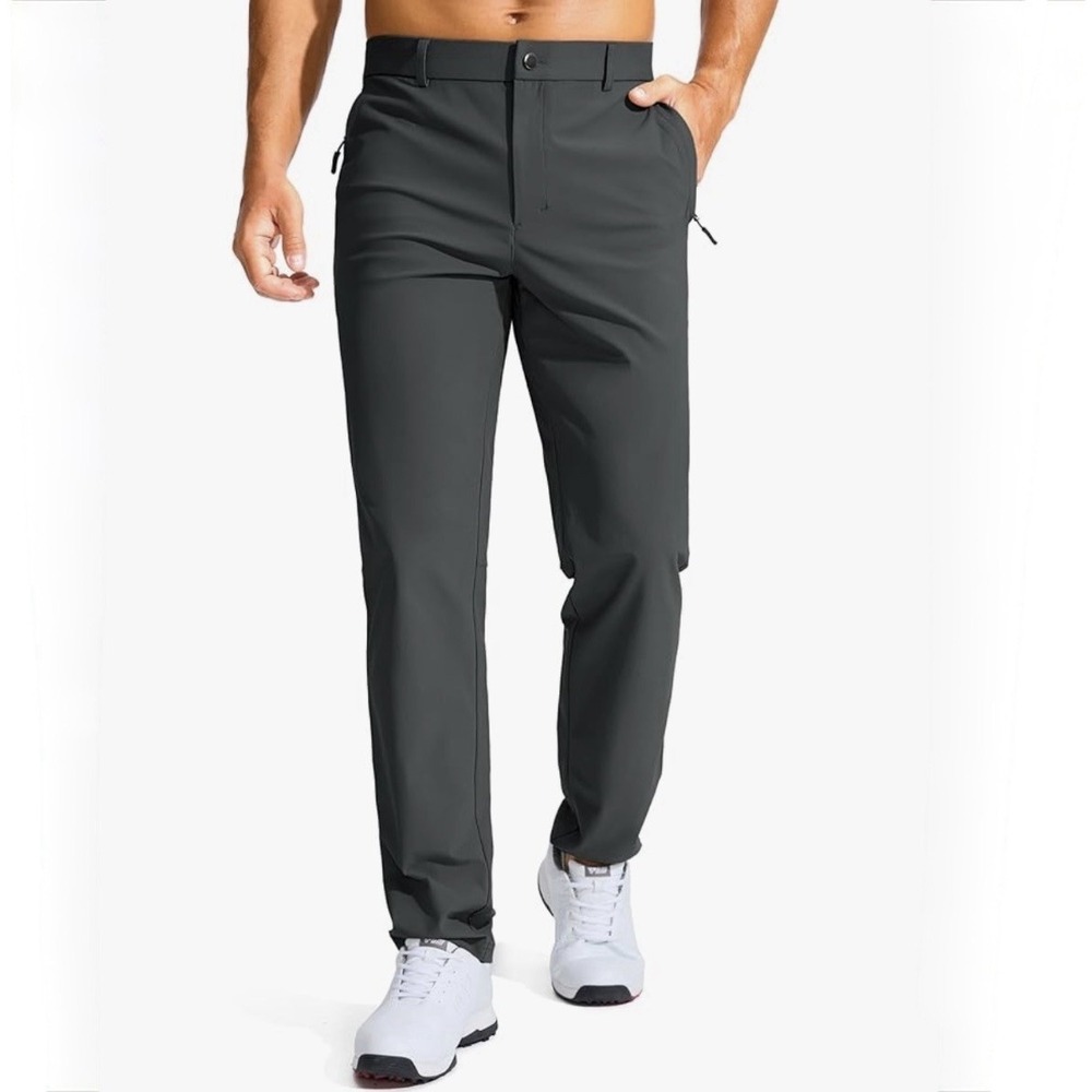 VRST Mens 38x30 Golf Pants 38x29 Commuter Athletic Fit Beige Active Smart Casual